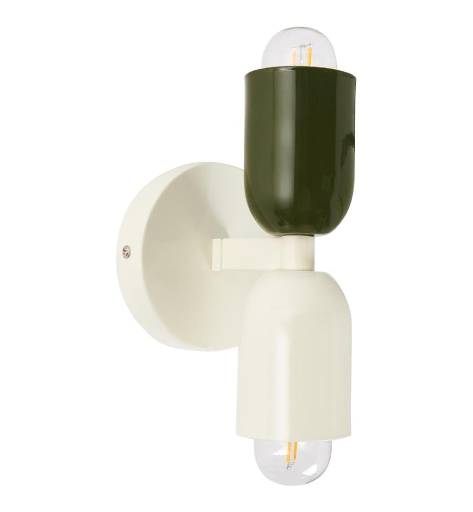 Wandlampe 2er Set TOPI Metall Cremeweiss