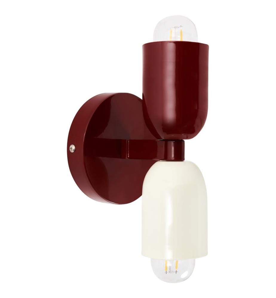 Wandlampe 2er Set TOPI Metall Rot