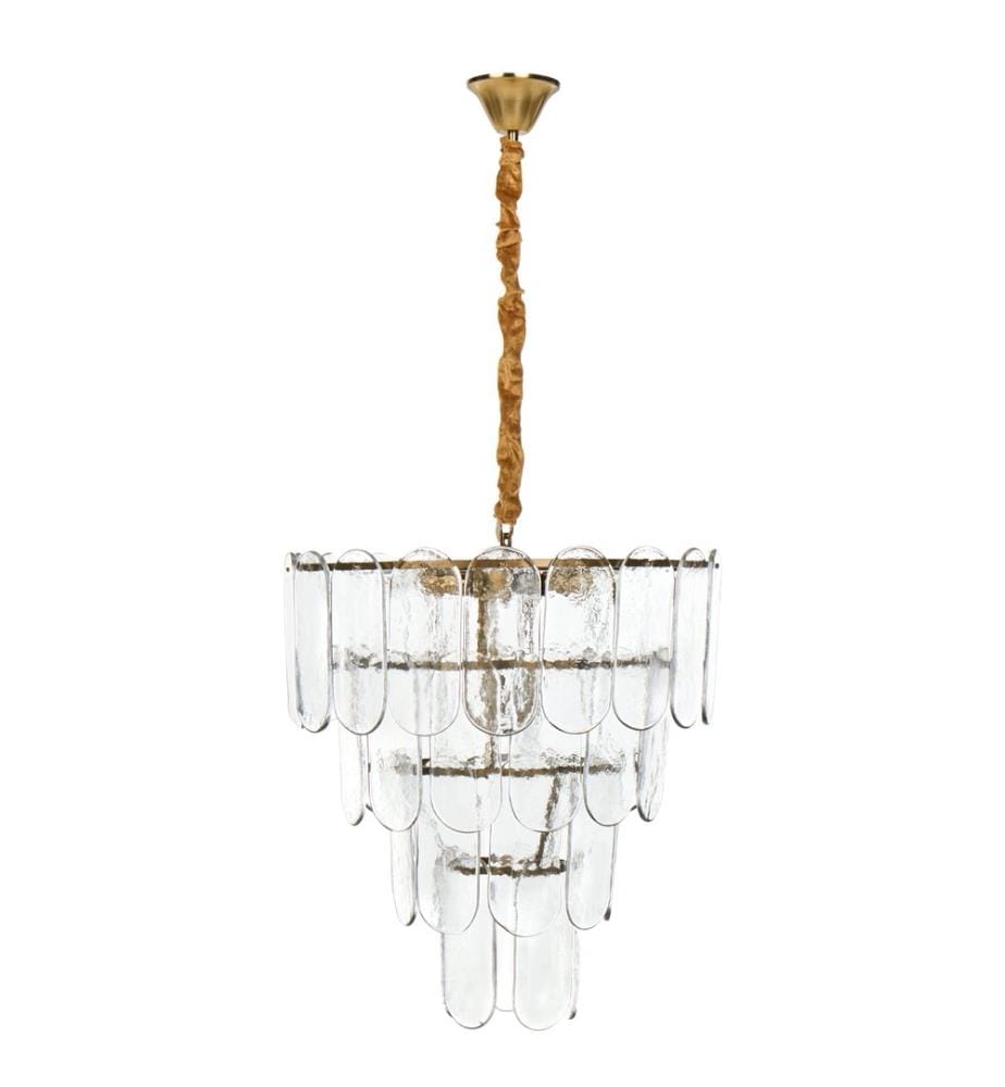 Kronleuchter CARAVELI Glas Messing