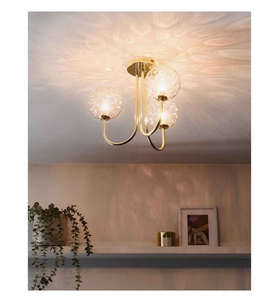 Deckenlampe ANADYR Glas Beige
