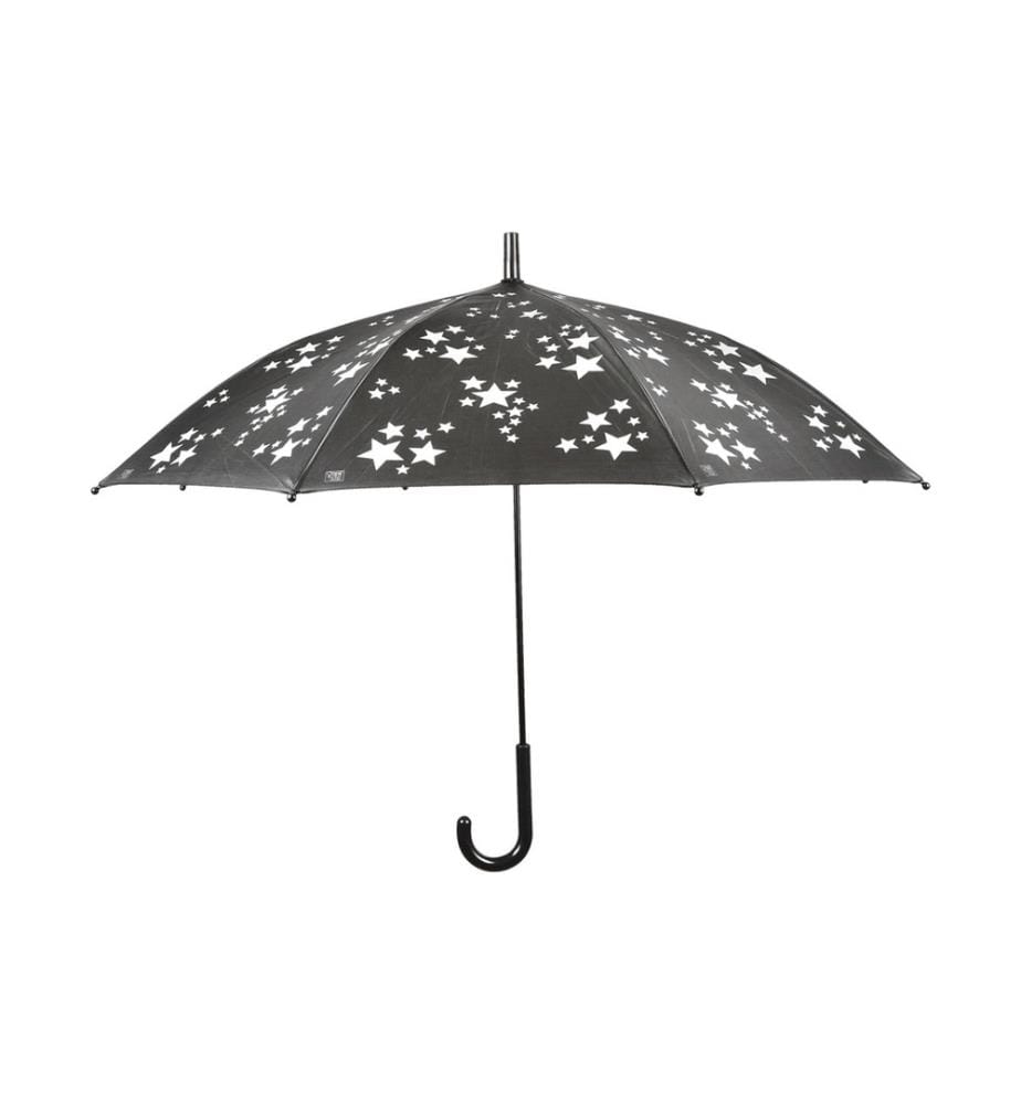 ESSCHERT DESIGN - Regenschirm Reflektor Sterne schwarz