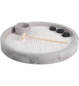 ESSCHERT DESIGN - Objet à exposer Jardin zen rond 24.2 x 4 cm