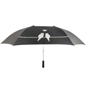 ESSCHERT DESIGN - Partner-Regenschirm XL Grau/Schwarz