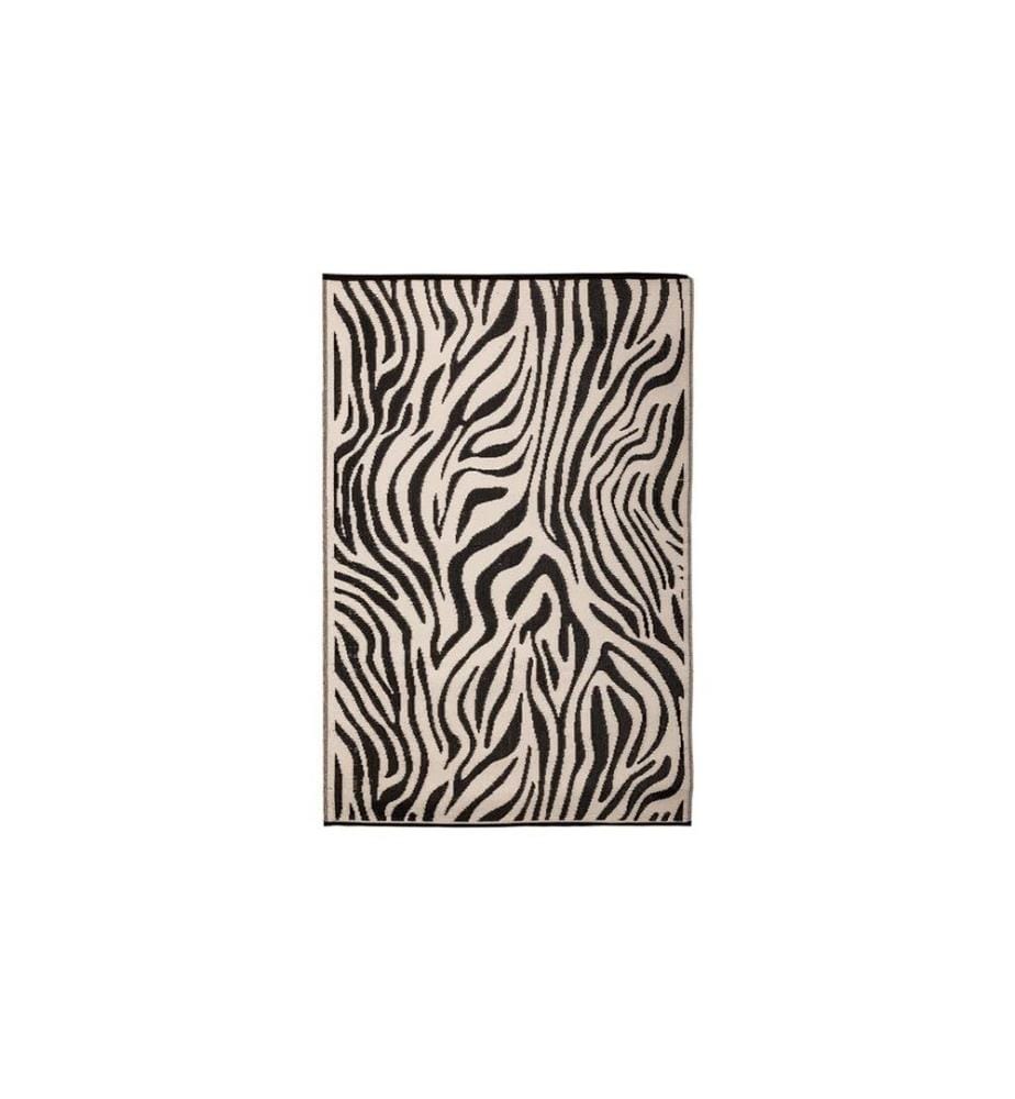 ESSCHERT DESIGN - Teppich Zebra 150 x 242.5 cm, Schwarz/Weiss