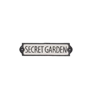 ESSCHERT DESIGN - Décoration de mur Secret Garden 21.2 cm, Noir/Blanc
