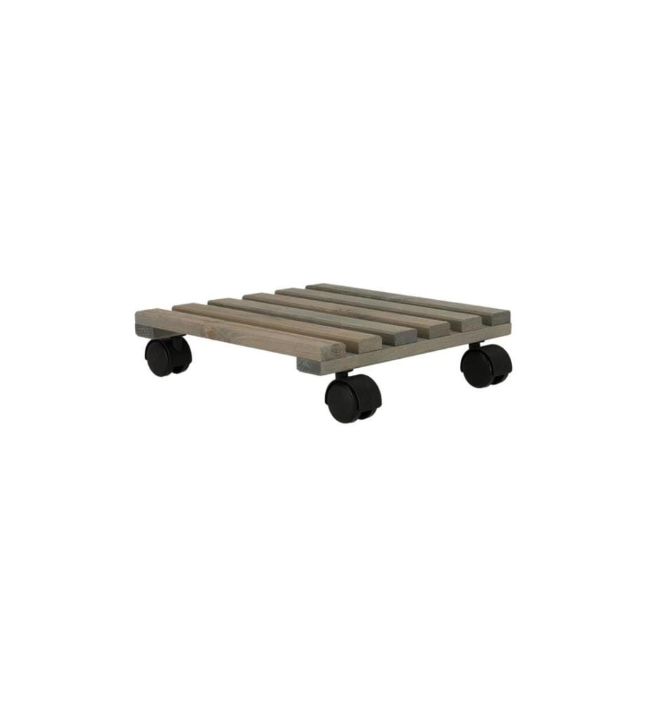 ESSCHERT DESIGN - Rolleruntersetzer Quadratisch L Grau/Schwarz