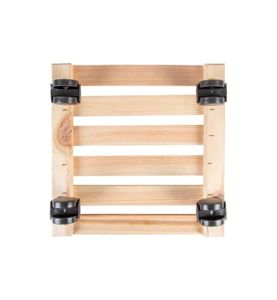ESSCHERT DESIGN - Rolleruntersetzer Quadratisch L Nature/Schwarz