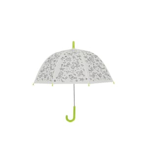 ESSCHERT DESIGN - Bastelset Schirm Vögel zum Bemalen Grün/Weiss