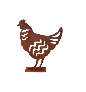 ESSCHERT DESIGN - Dekofigur Huhn Rostbraun