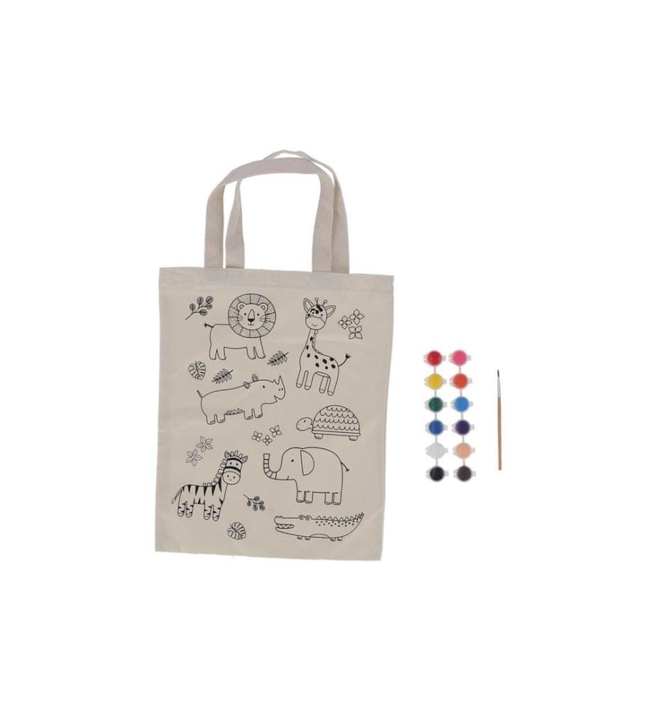 ESSCHERT DESIGN - Tragetasche Dschungel Polyester, 1 Stück, Beige