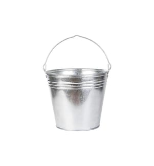 ESSCHERT DESIGN - Zinkeimer XL Silber
