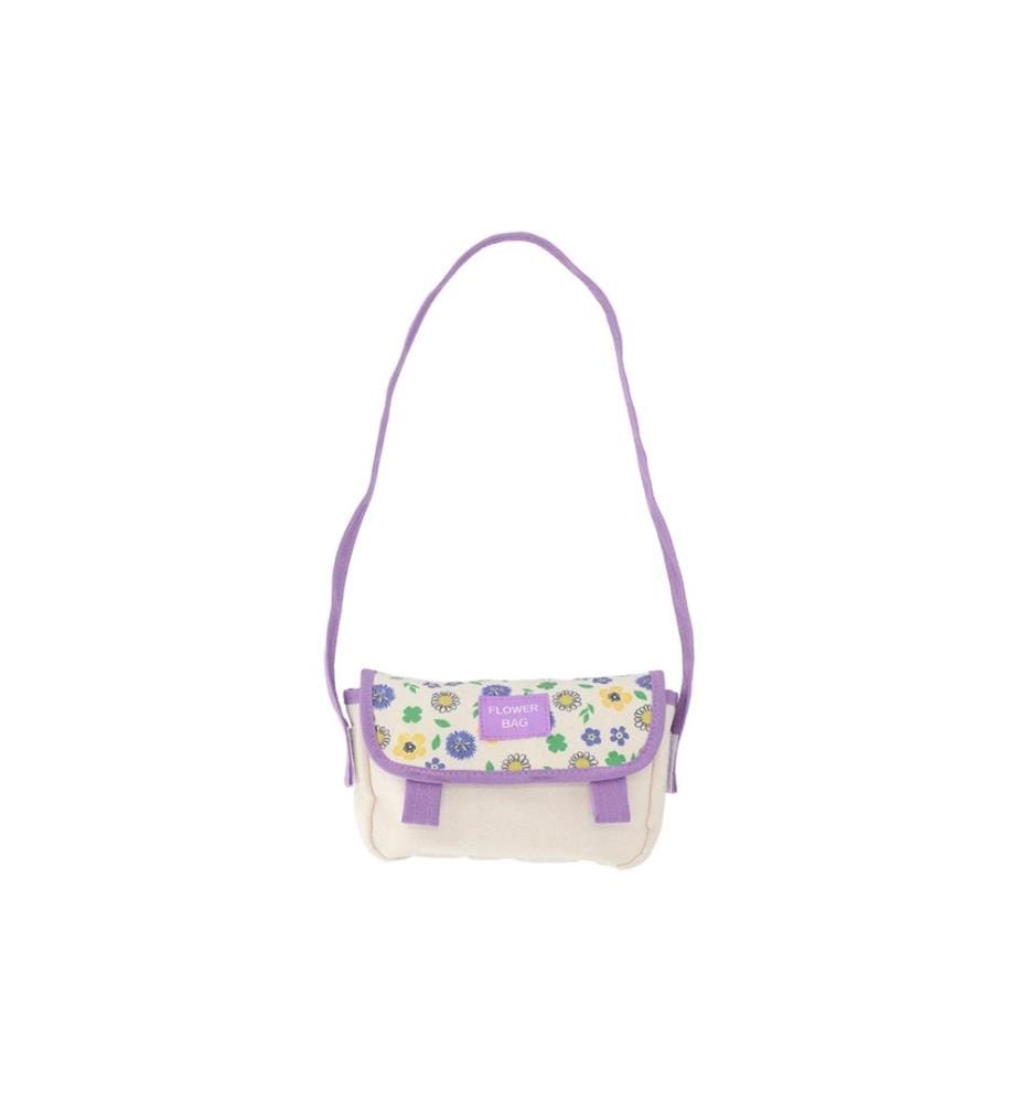 ESSCHERT DESIGN - Entdecker-Tasche Flowers mit Holzblumenpresse