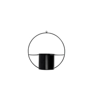 ESSCHERT DESIGN - Planteur mural Pot mural fer rond noir