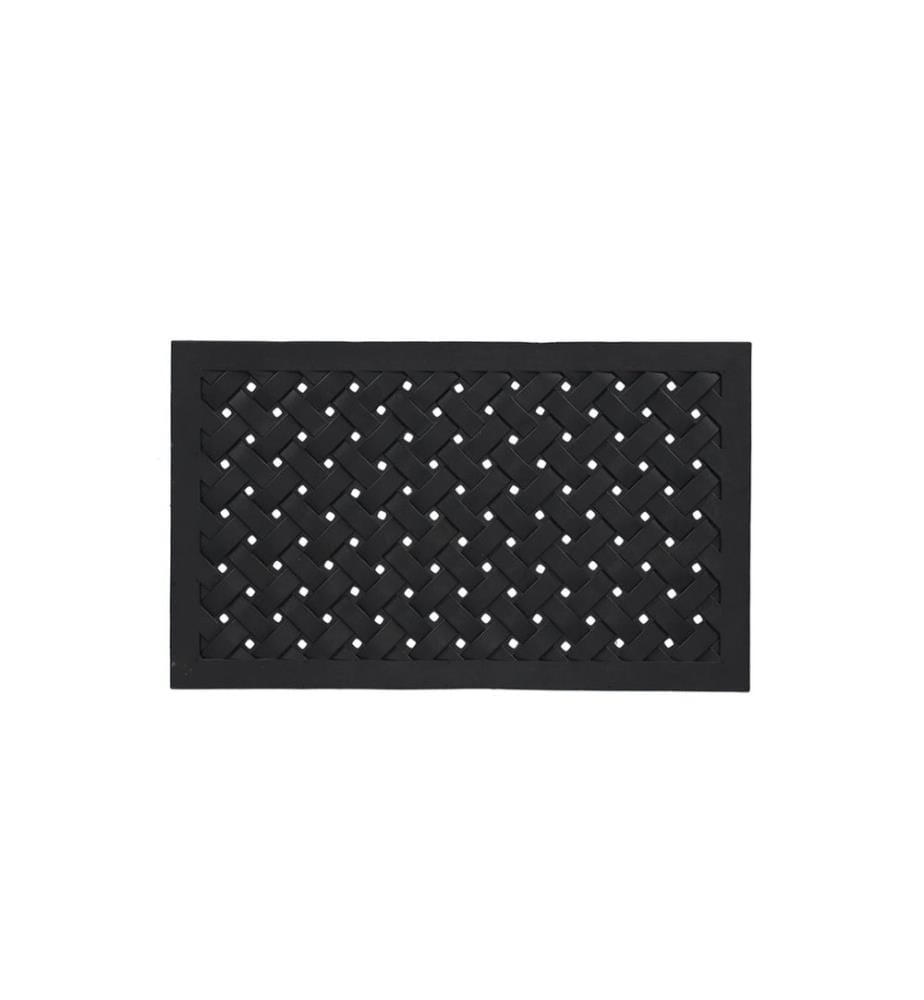 ESSCHERT DESIGN - Türmatte Gummi geflochten 76 cm x 45.5 cm