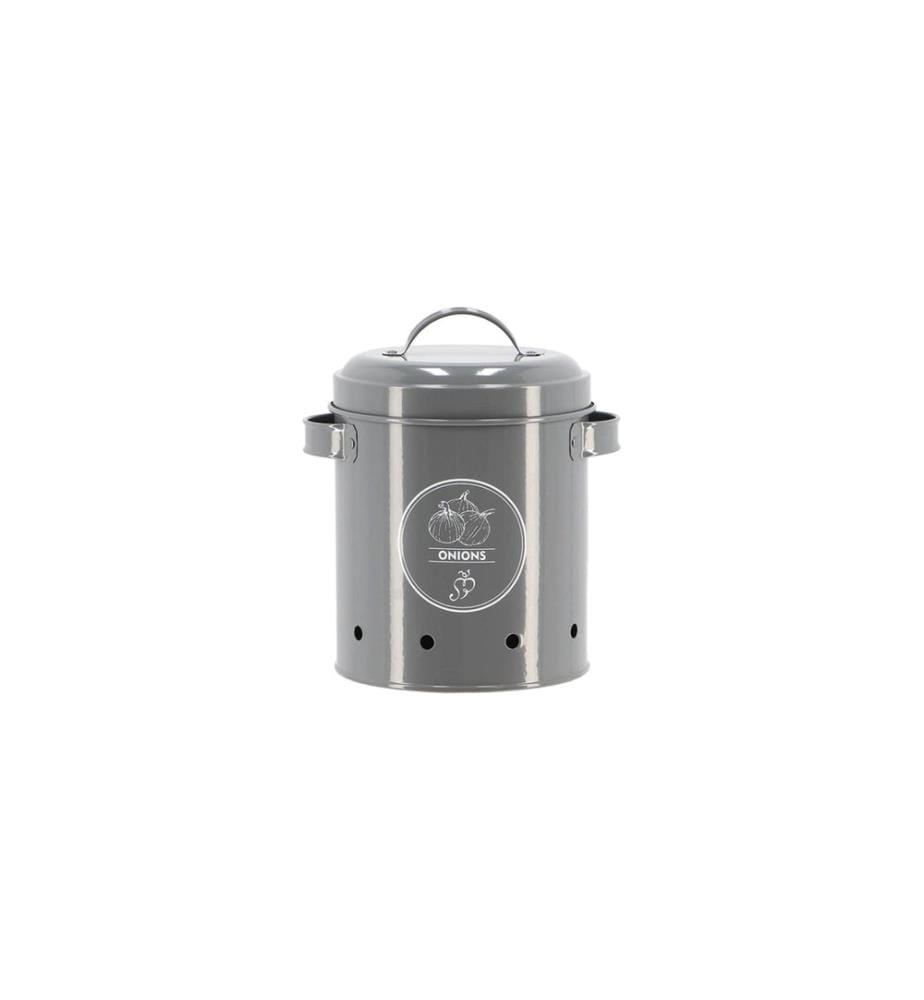 ESSCHERT DESIGN - Boîte à oignons Acier au carbone anthracite 2.06 l