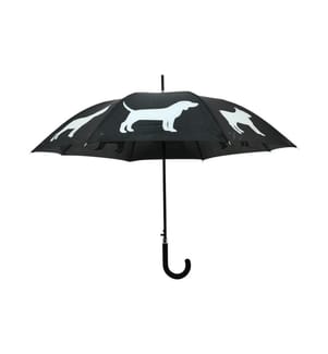 Esschert Design Schirm Reflektor Hunde Schwarz/Grau