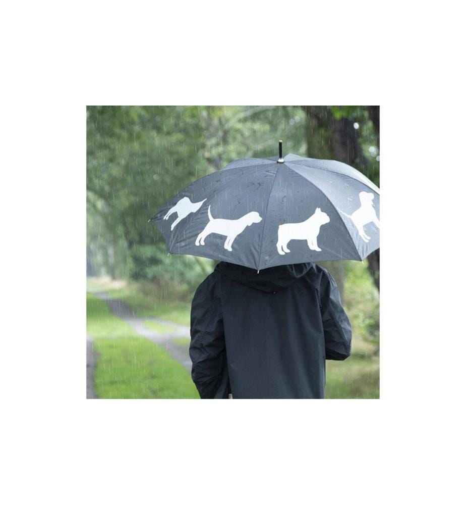 Esschert Design Paravent réflecteur pour chiens noir/gris