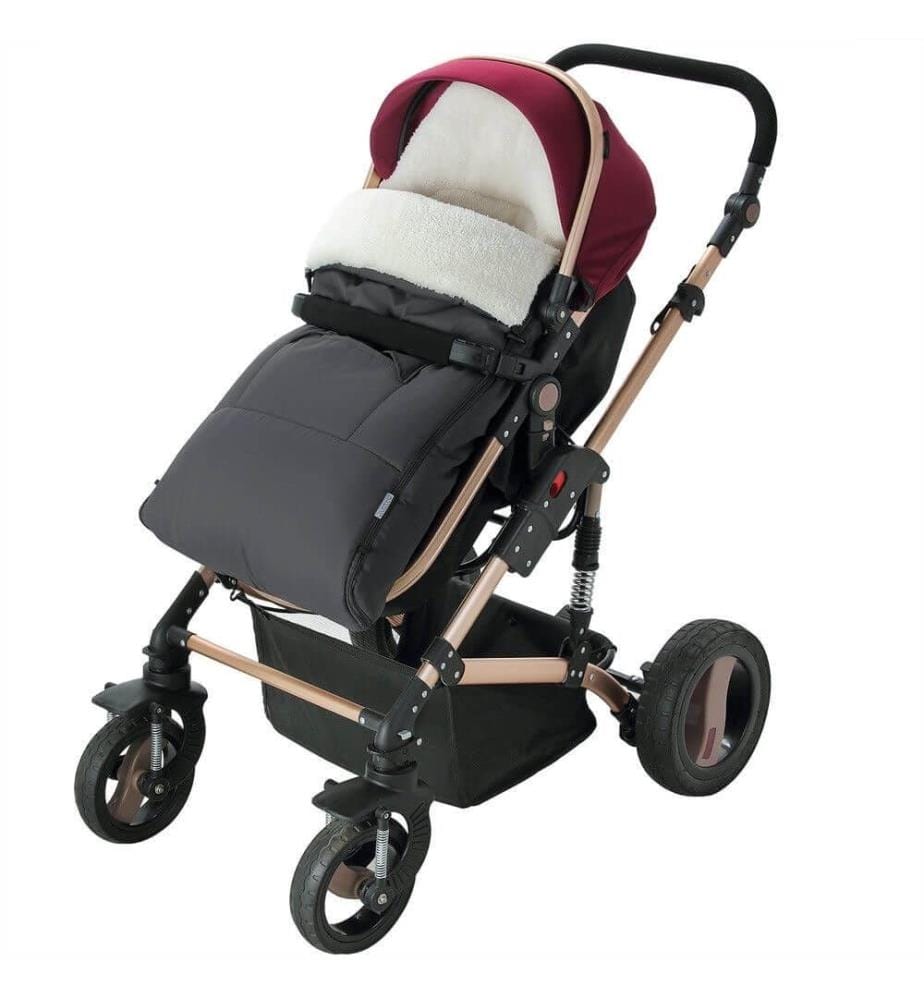 Chancelière d'hiver pour bébé grise - 90 cm