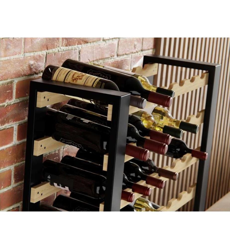 Loft wine rack for 63 bottles freestanding solid wood