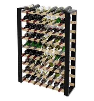 Weinregal Loft für 81 Flaschen freistehend Massivholz