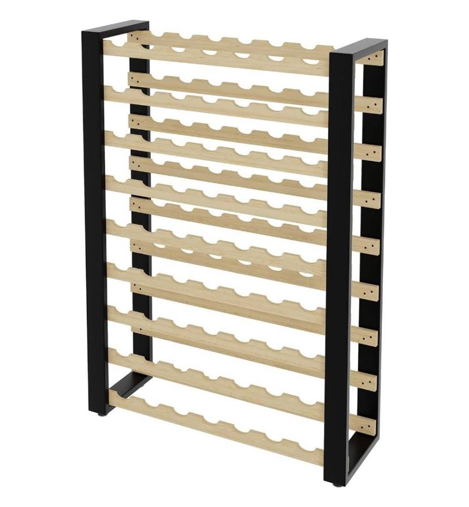 Loft wine rack for 81 bottles freestanding solid wood