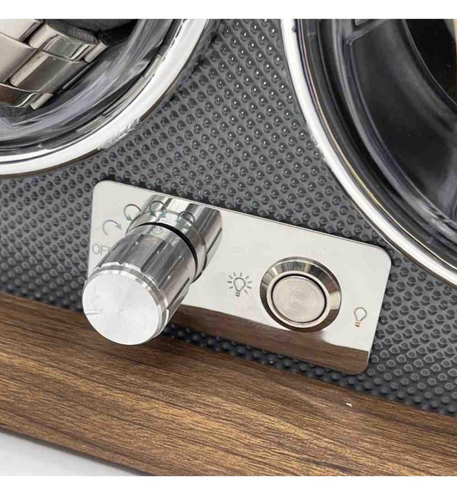 Avvolgitore a led per 2 orologi Legno 5 modalità