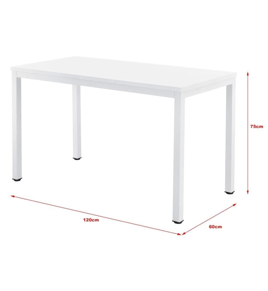 Scrivania Odense 75x120x60 cm regolabile in altezza