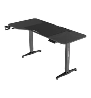 Höhenverstellbarer Tisch Oxnard elektrisch 160x75 cm Schwarz