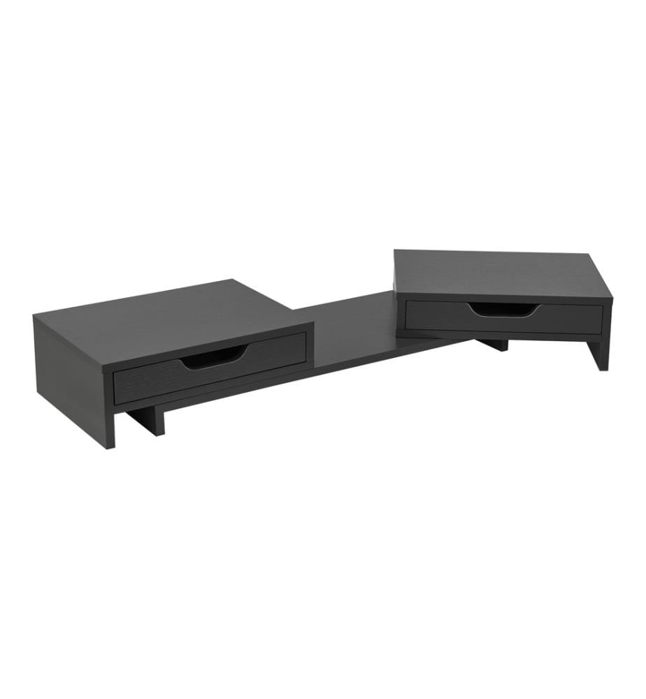 Support pour écran Marttila avec 2 tiroirs 60x22x11 cm Gris foncé