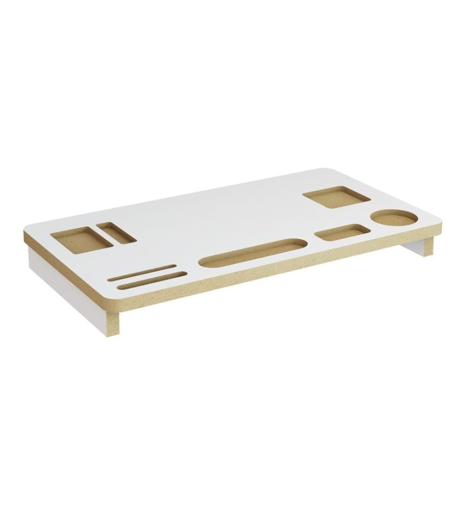 Pied d'écran Tjele 5x54x30 cm blanc
