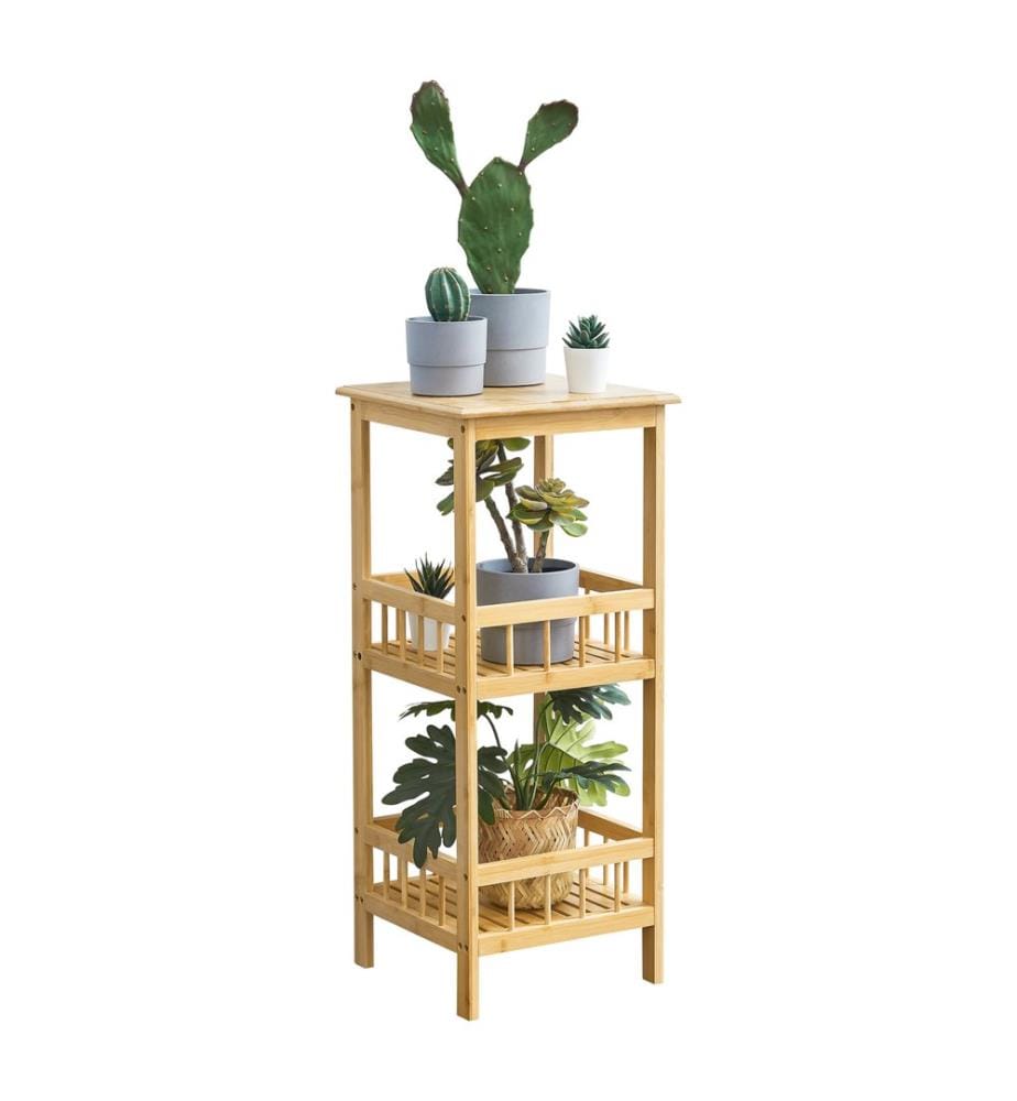 Standregal Bambus 79x33x33 cm Natur