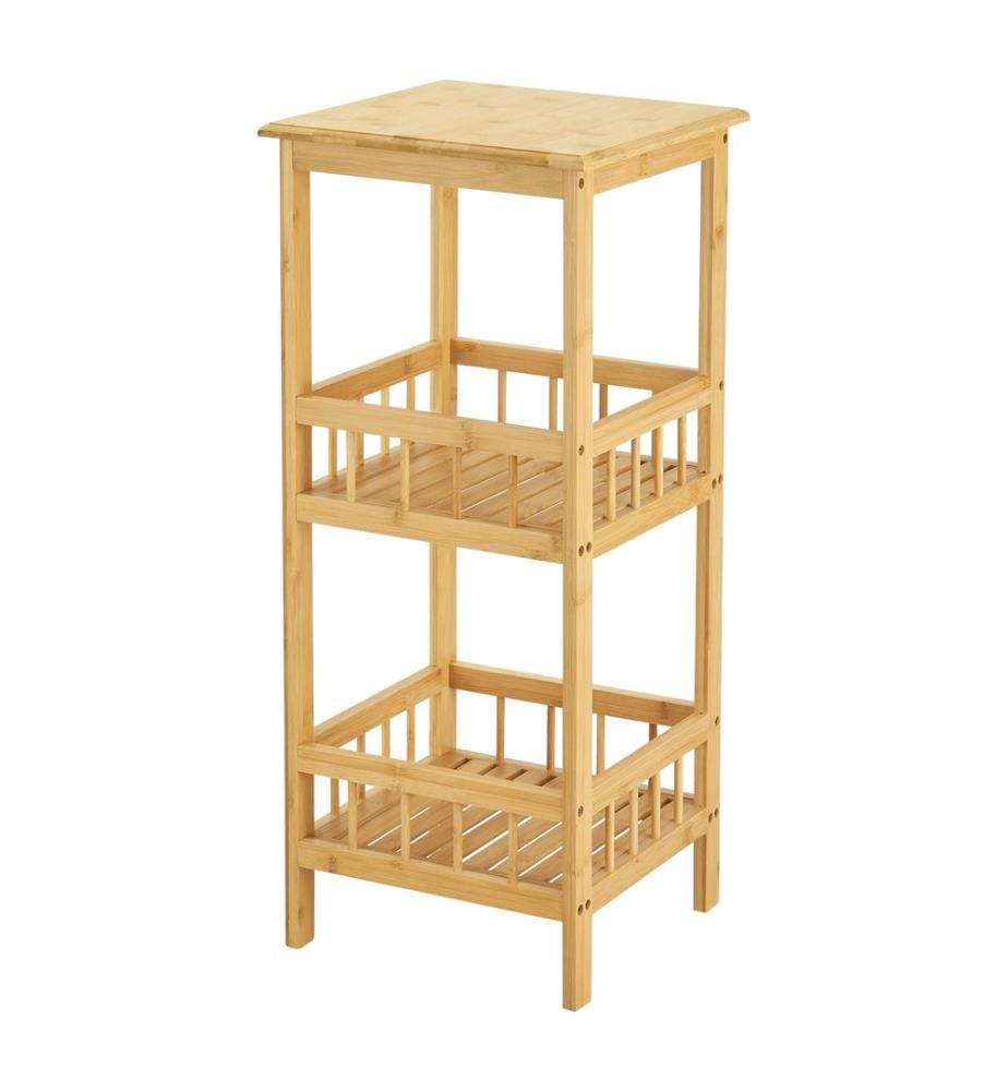 Standregal Bambus 79x33x33 cm Natur
