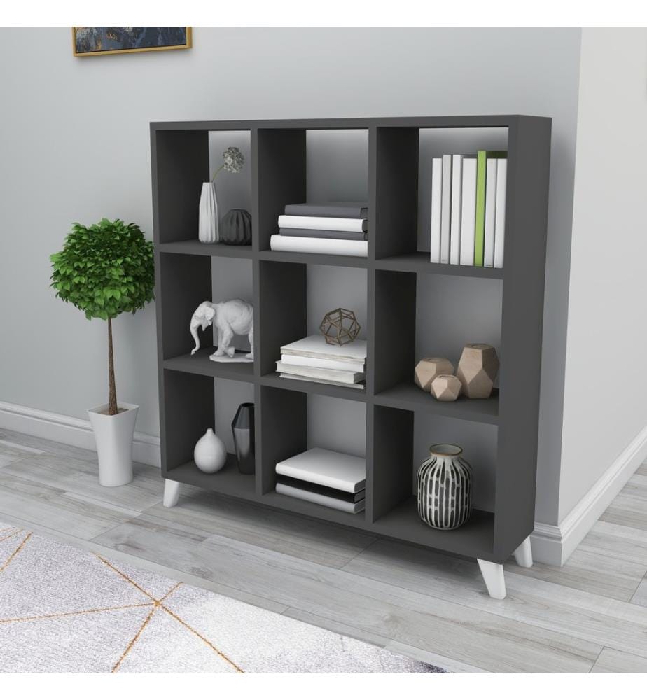 Standregal Tristur 88x88x20 cm Anthrazit
