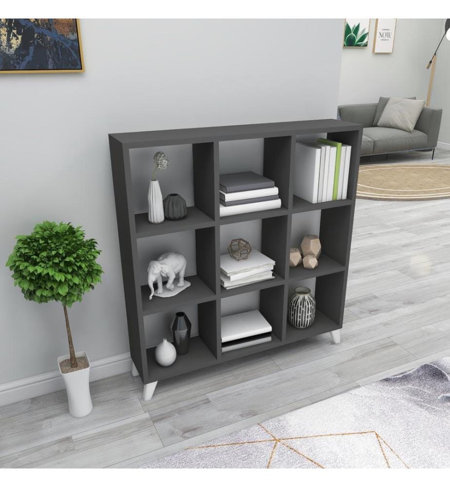 Standregal Tristur 88x88x20 cm Anthrazit