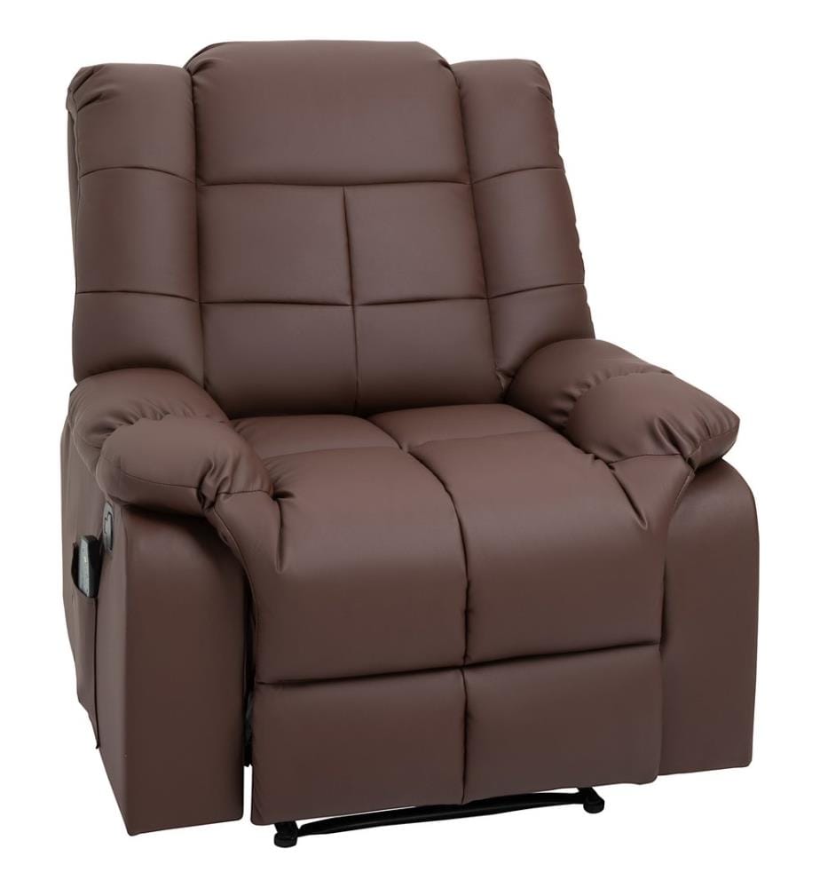 Fauteuil de massage BigBUDDY avec fonction inclinable et téléviseur, marron
