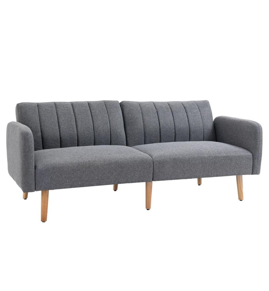 Divano a 2 posti, divano letto per ospiti, 173x75x73 cm, grigio