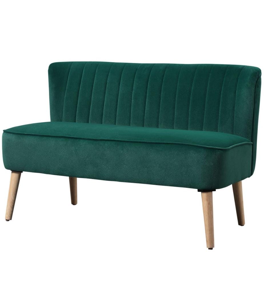 2-Sitzer Sofa Loungesofa 117x56.5x77 cm Dunkelgrün