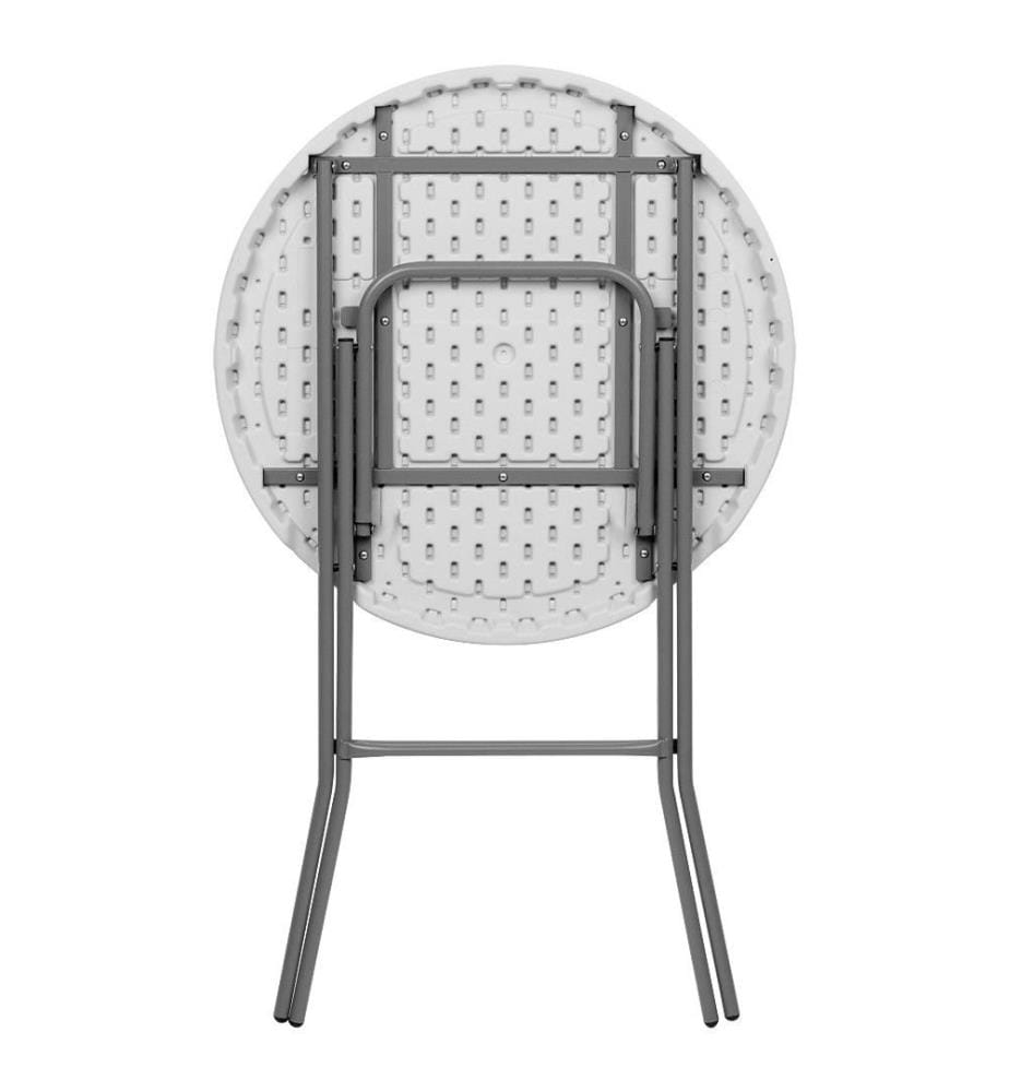 Table de bistrot haute, Ø 80 cm, pliable