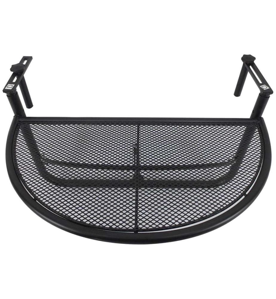 Table de balcon, table suspendue, table suspendue de balcon, noire