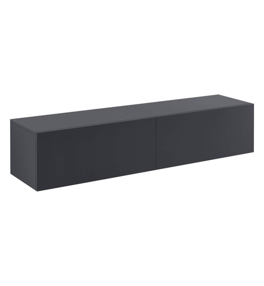 Étagère murale Evaton 140 x 33 x 30 cm, gris foncé