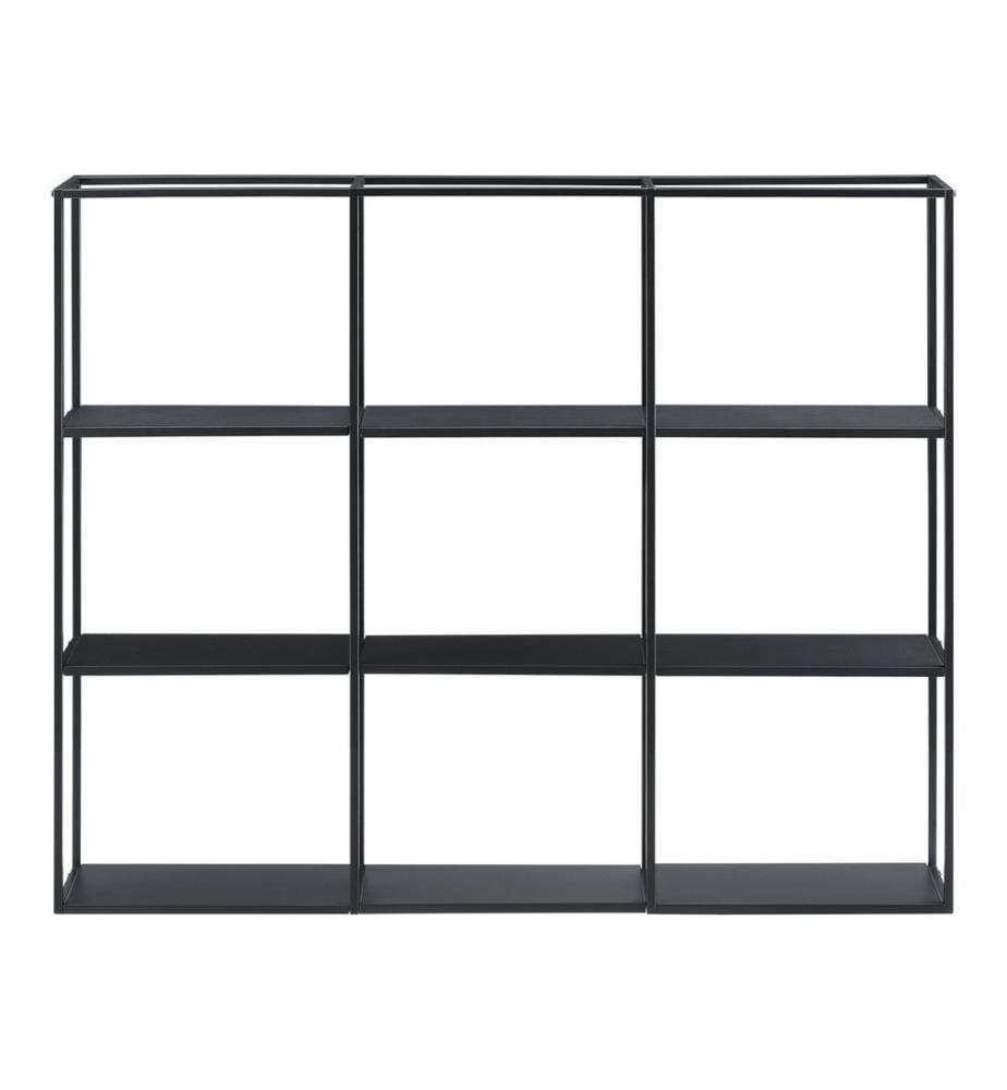 Wandregal Orlando Schwarz 130x18x110 cm