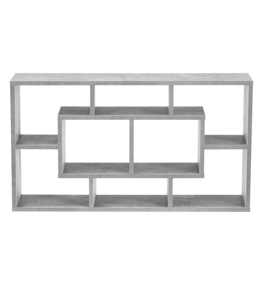 Étagère murale Dallas aspect béton gris 85 x 16 x 48 cm