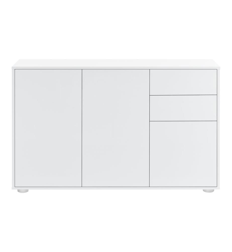 Sideboard Paarl 74x117x36 cm mit Schubladen und Türen hochglanz