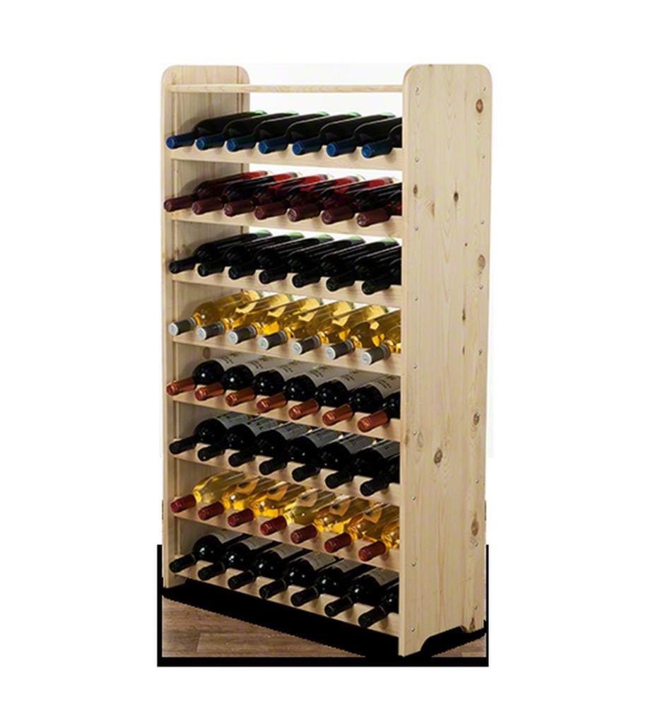 Weinregal für 56 Flaschen natur