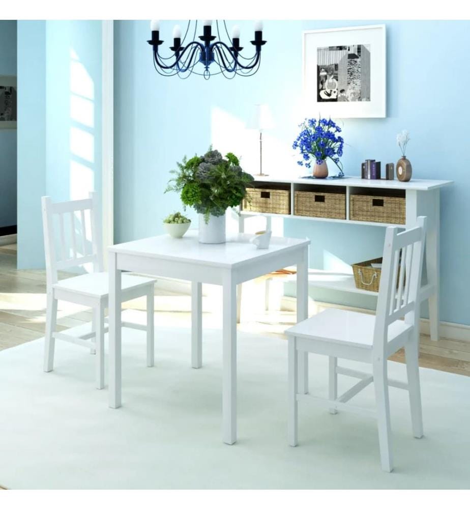 Set da pranzo tre pezzi Pino Bianco