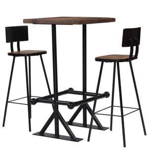 Bar-Set 3-tlg. Altholz Massiv