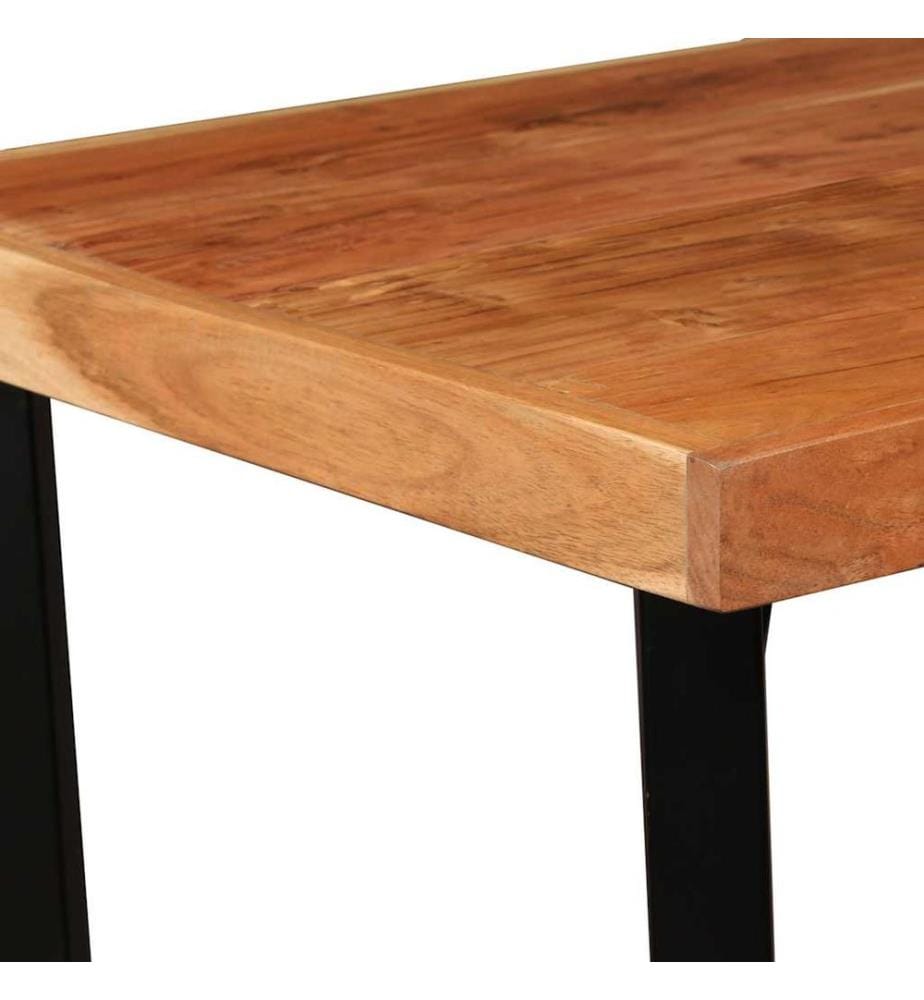 Bar set 3 pcs Solid acacia wood and genuine leather