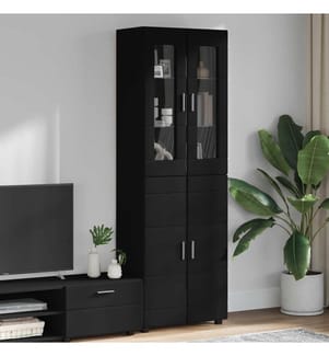 Armadio alto FLORIN Nero 60 x 35 x 182 cm Legno ingegnerizzato