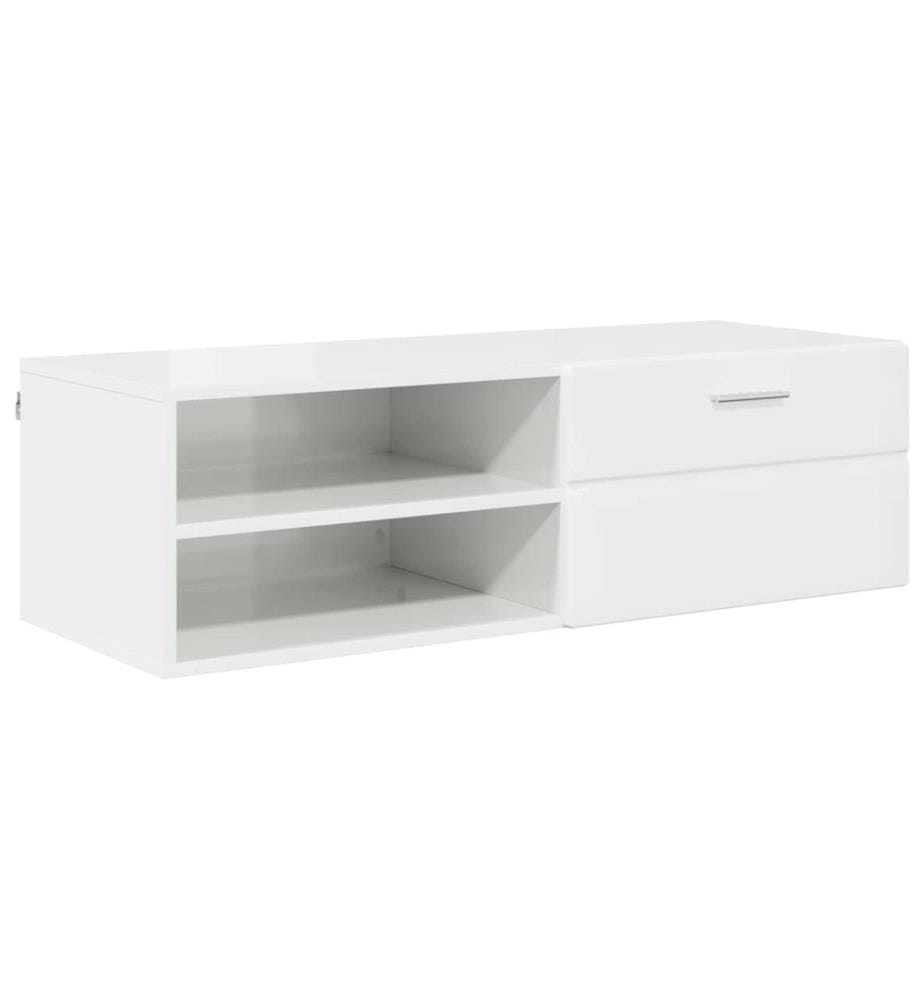 vidaXL Cabinet en Bois Gris béton 100,5 x 39 x 30 cm Bois d'ingénierie