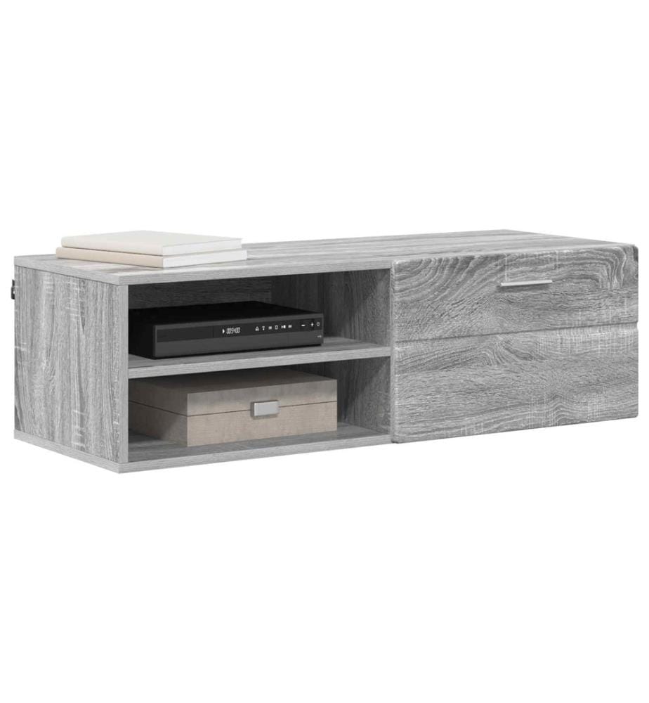 vidaXL Cabinet en Bois avec tiroir Gris Sonoma 100,5 x 39 x 30 cm